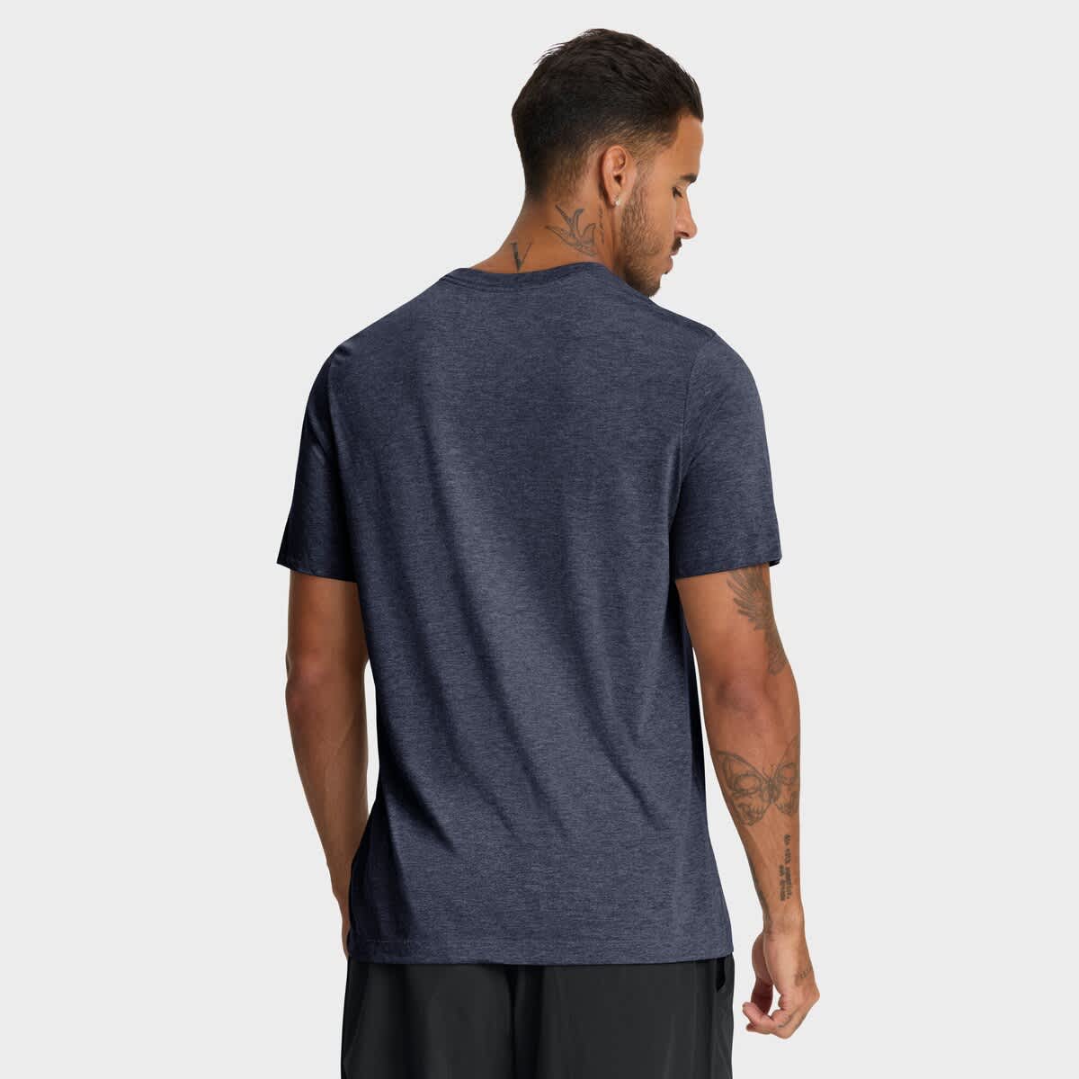 Men's Nike Heather Navy Detroit Tigers Stacked Tri-Blend T-Shirt - image 2