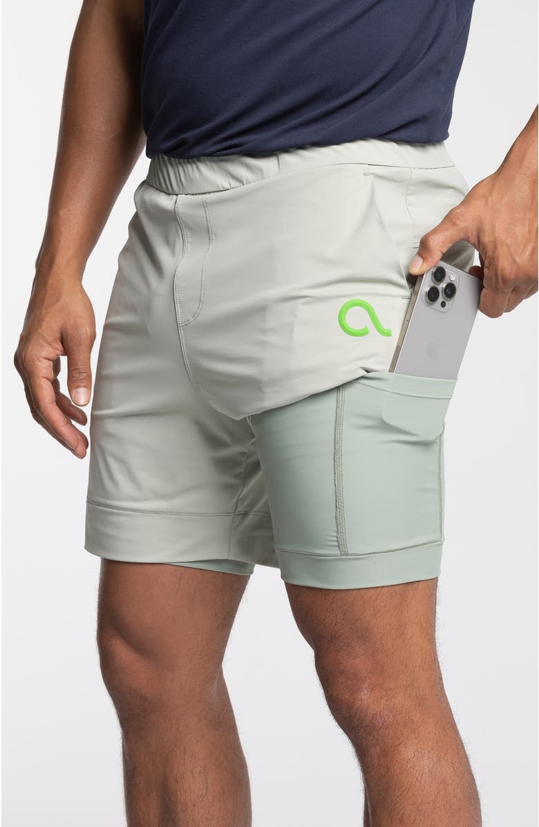 AVI Momentum Pickleball Shorts, Alternate, color, Sage