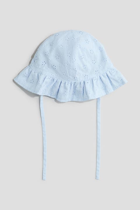 Broderie Anglaise Cotton Sun Hat