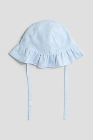 H&M Broderie Anglaise Cotton Sun Hat