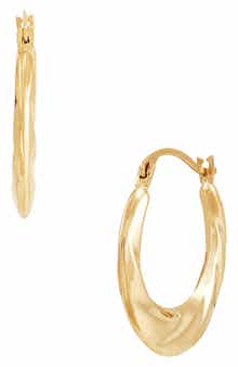 Frankie & Zoe Twisted Hoop Earrings