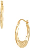 Frankie & Zoe Twisted Hoop Earrings