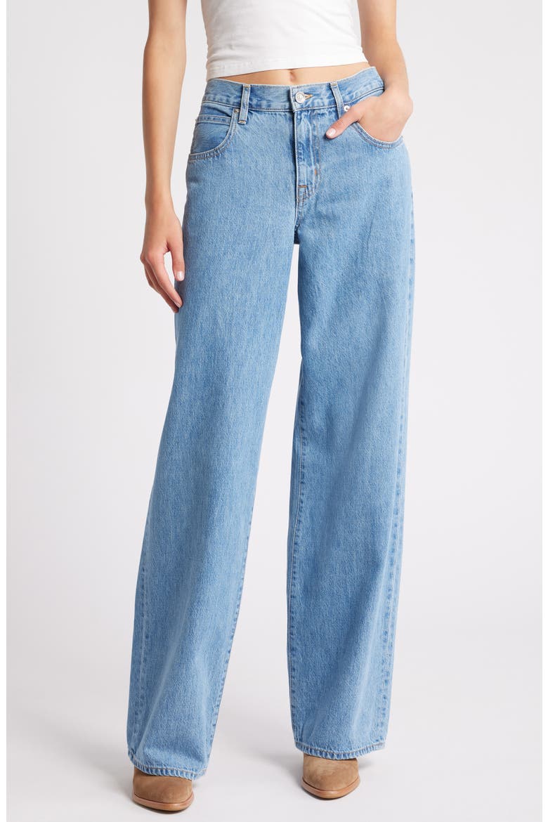 Mica Organic Cotton Wide Leg Jeans, Main, color, SUNSET ANGEL