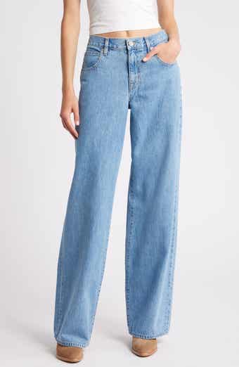 SLVRLAKE Mica Organic Cotton Wide Leg Jeans