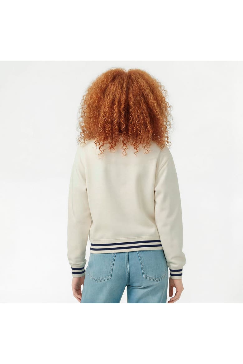 Women's Champion  Cream Colorado Avalanche Bold Laurels Reverse Weave Yarn Crewneck Sweatshirt, Alternate, color, Cream