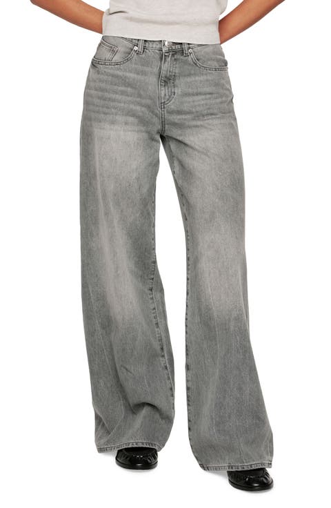 Zoie Wide Leg Relaxed Jeans (Granite)