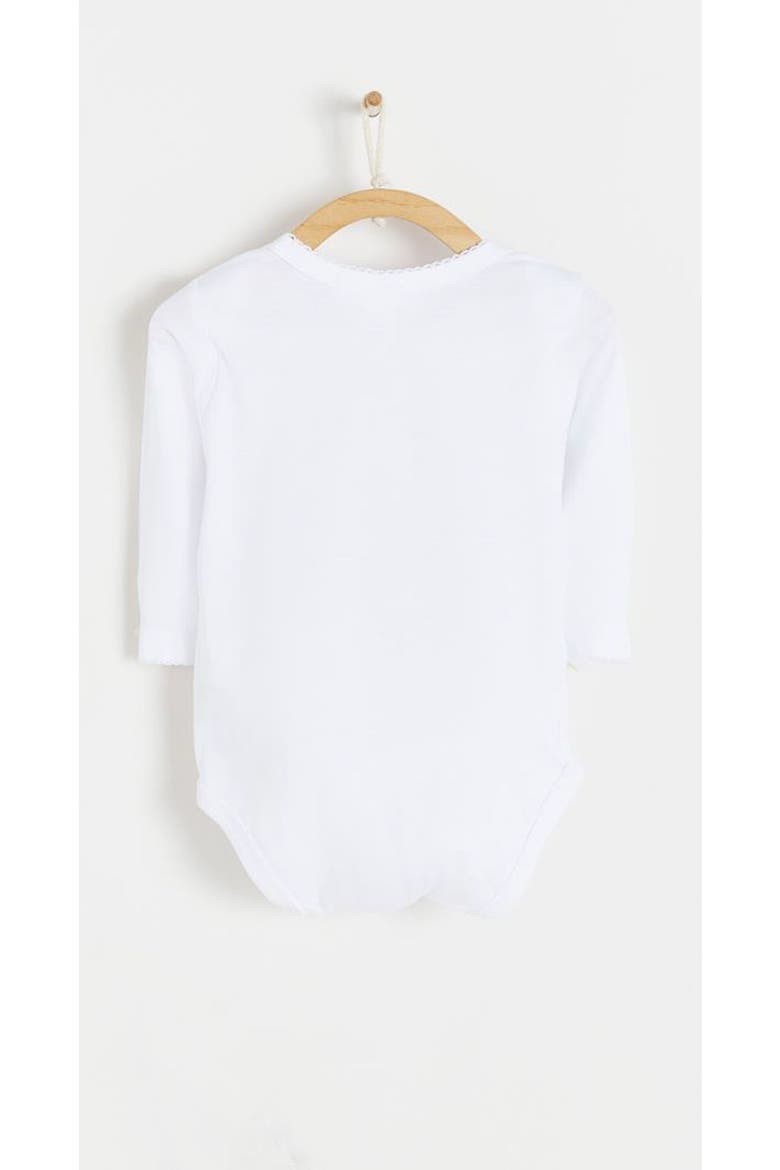 Logo Long Sleeve Bodysuit 2-Pack for Infant, Main, color, White