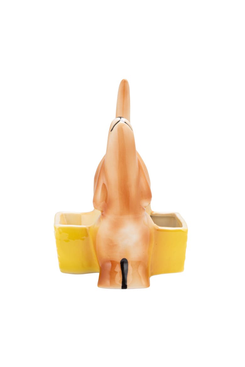 Dog-Shaped Planter with Dual Sections, Alternate, color, Brown