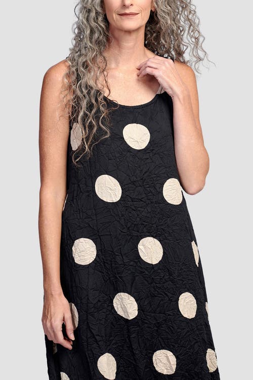 ALEMBIKA ALEMBIKA CRUSHED POLKA DOTS MAXI TANK DRESS