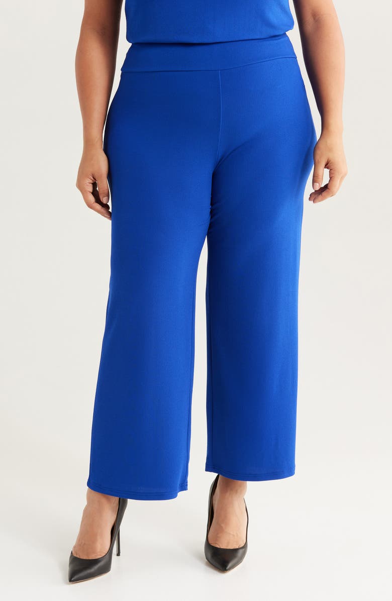 Anne Klein Wide Waistband Pants, Main, color, 