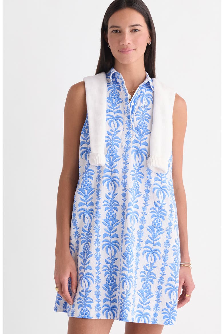 Pippa Harbor Dress, Alternate, color, BREAKER PALM STRIPE