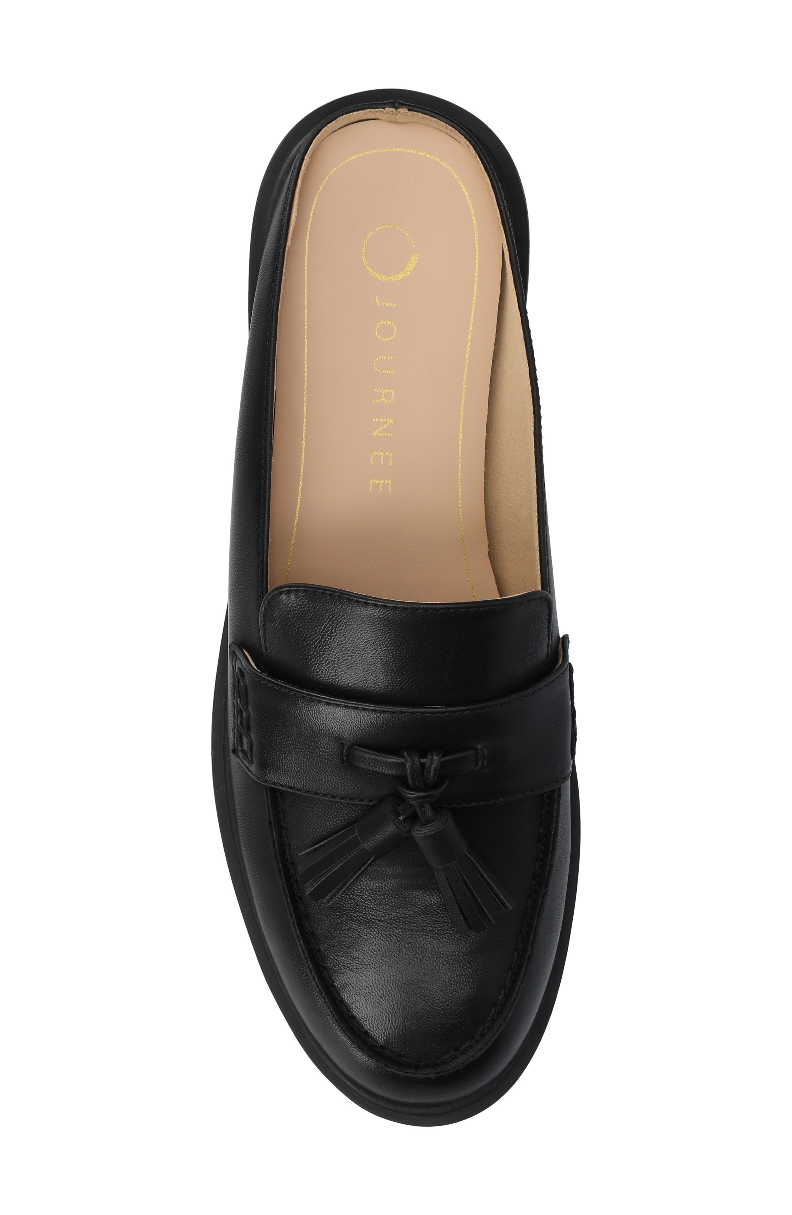 Journee Collection Azura Tassel Loafer, Alternate, color, Black