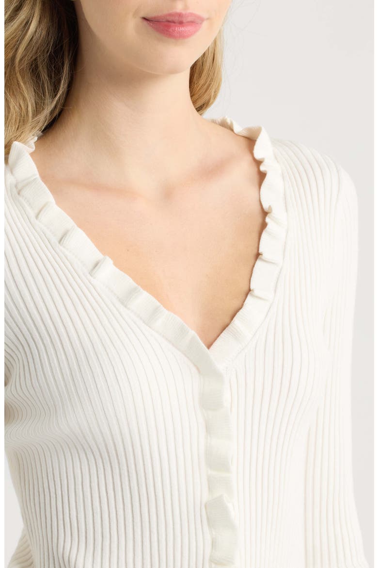 Azucena Cardigan, Alternate, color, ECRU