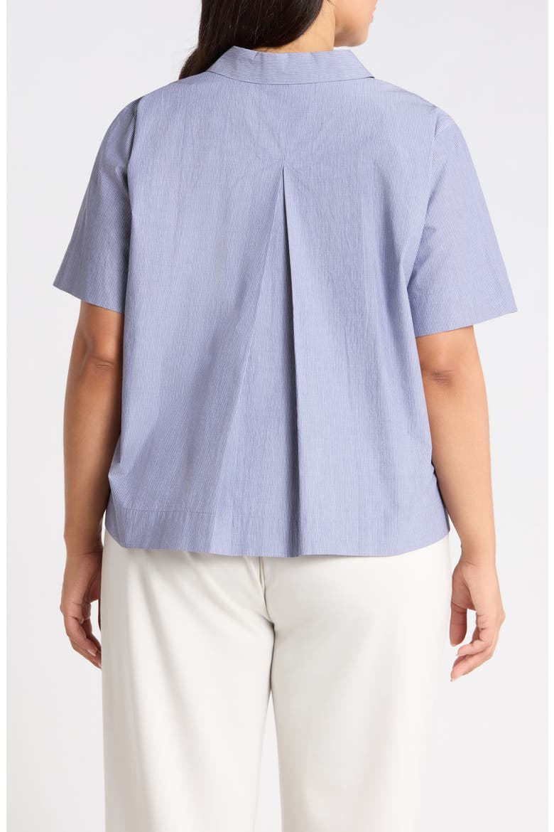 Johnny Collar Organic Cotton Top, Alternate, color, INFINITY