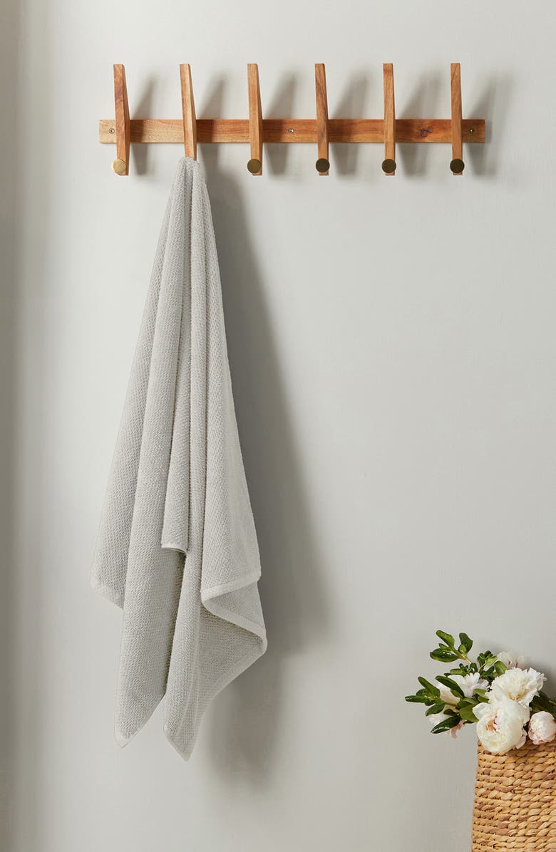 Woven & Weft Popcorn Texture 6-Piece Towel Set, Alternate, color, Light Grey