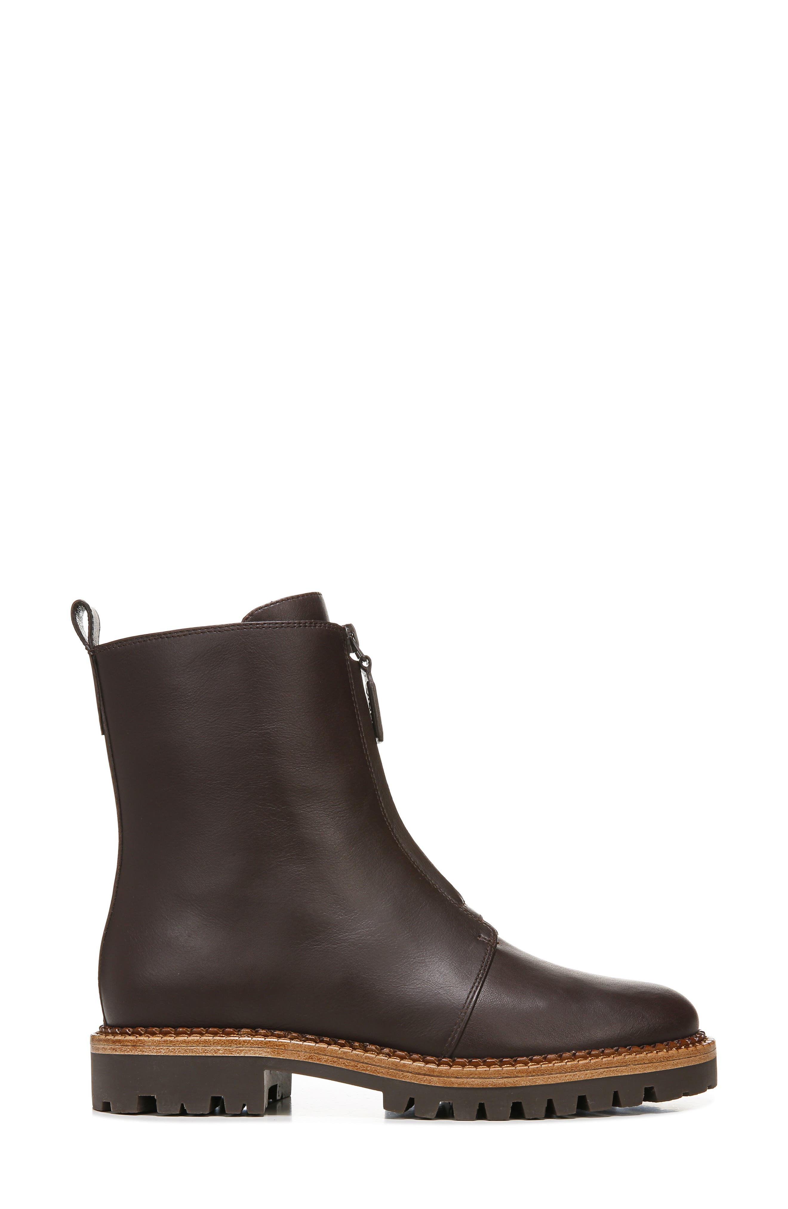Cabria Water Resistant Front Zip Boot, Alternate, color, CHOCOLATE