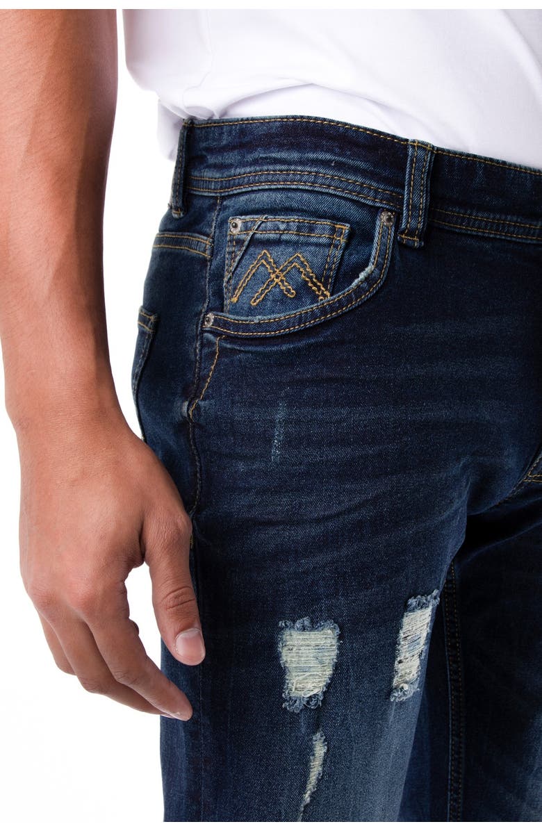 XRAY Distressed Stretch Skinny Jeans, Alternate, color, 