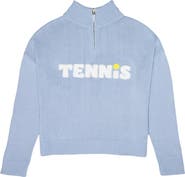 Ellsworth + Ivey Madison Quarter-Zip Sweater Tennis