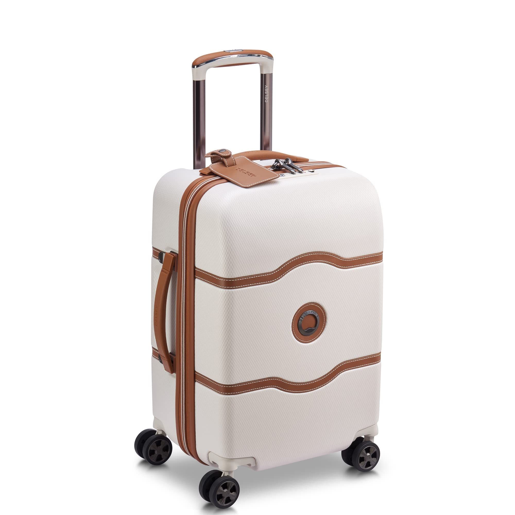 Delsey Paris Chatelet Air 2.0  2 Piece Set  21" CarryOn Spinner & Weekender Luggage Set, Alternate, color, Angora