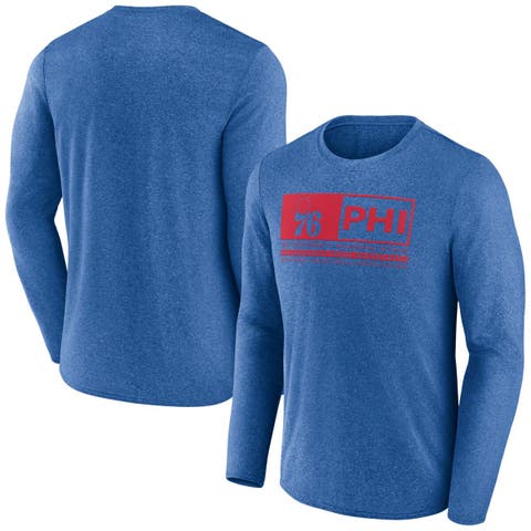 Men's Fanatics Branded Heather Royal Philadelphia 76ers Three-Point Play T-Shirt