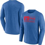 FANATICS Men's Fanatics Branded Heather Royal Philadelphia 76ers Three-Point Play T-Shirt