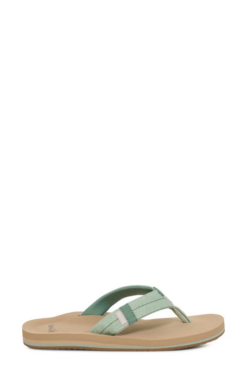 Sanuk Sawyer Flip Flop In Brown