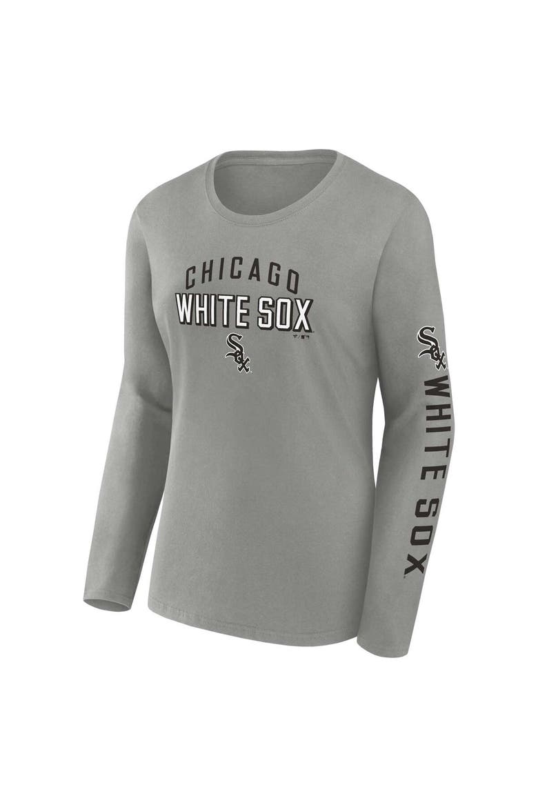 Women's Fanatics Branded Gray/Black Chicago White Sox T-Shirt Combo Pack, Alternate, color, Gray