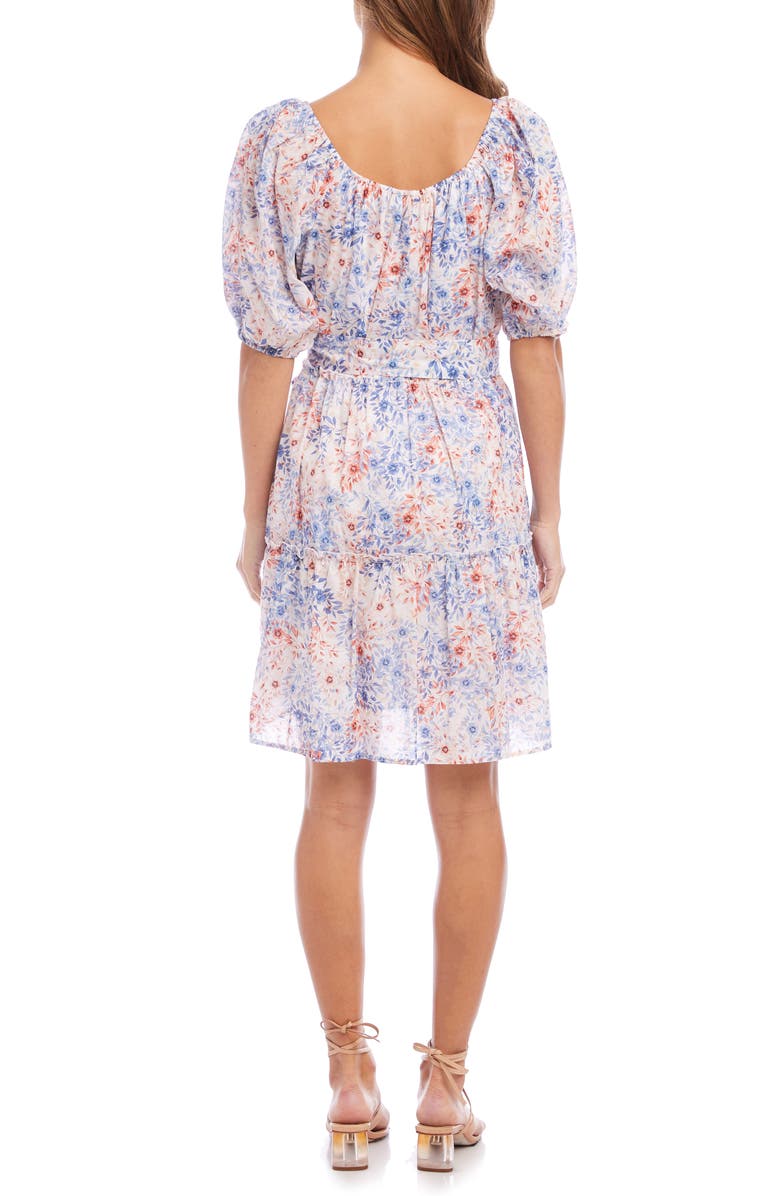 FIFTEEN TWENTY Floral Belted Cotton Dress, Alternate, color,