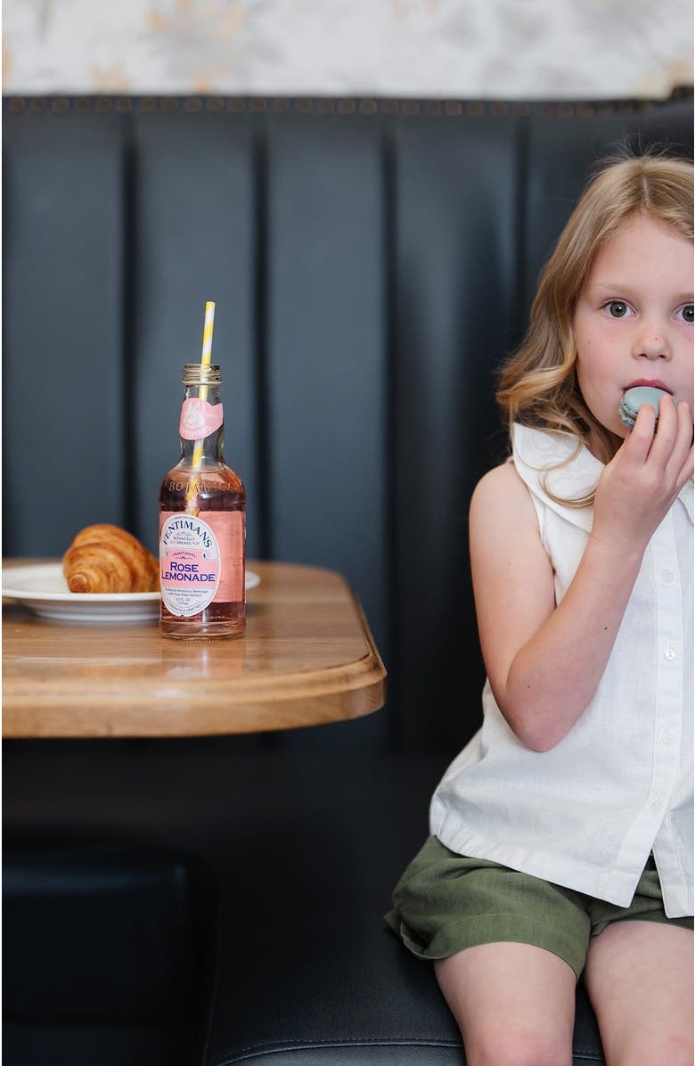 Hope & Henry Girls' Pull-On Cinched Waist Linen Short, Toddler, Alternate, color, 