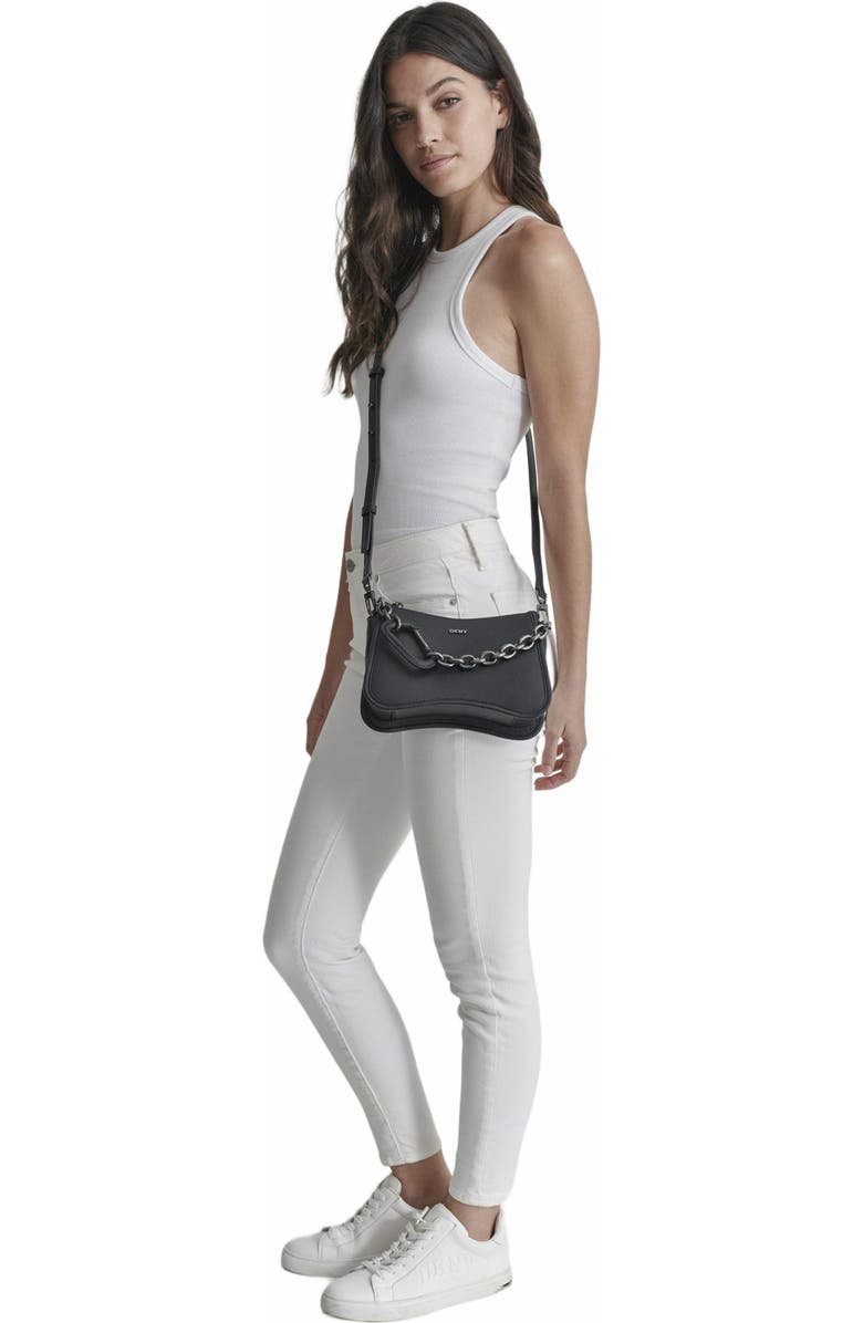 DKNY Adria Crossbody Bag, Alternate, color, Black/Gunmetal