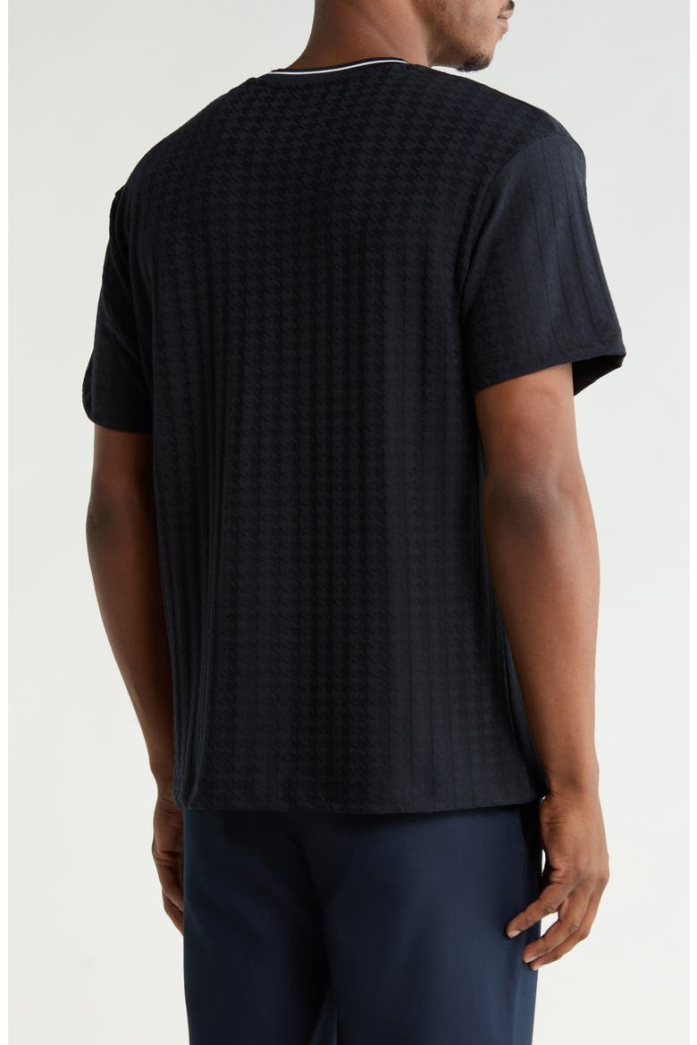 Tipped Knit T-Shirt, Alternate, color, NAVY