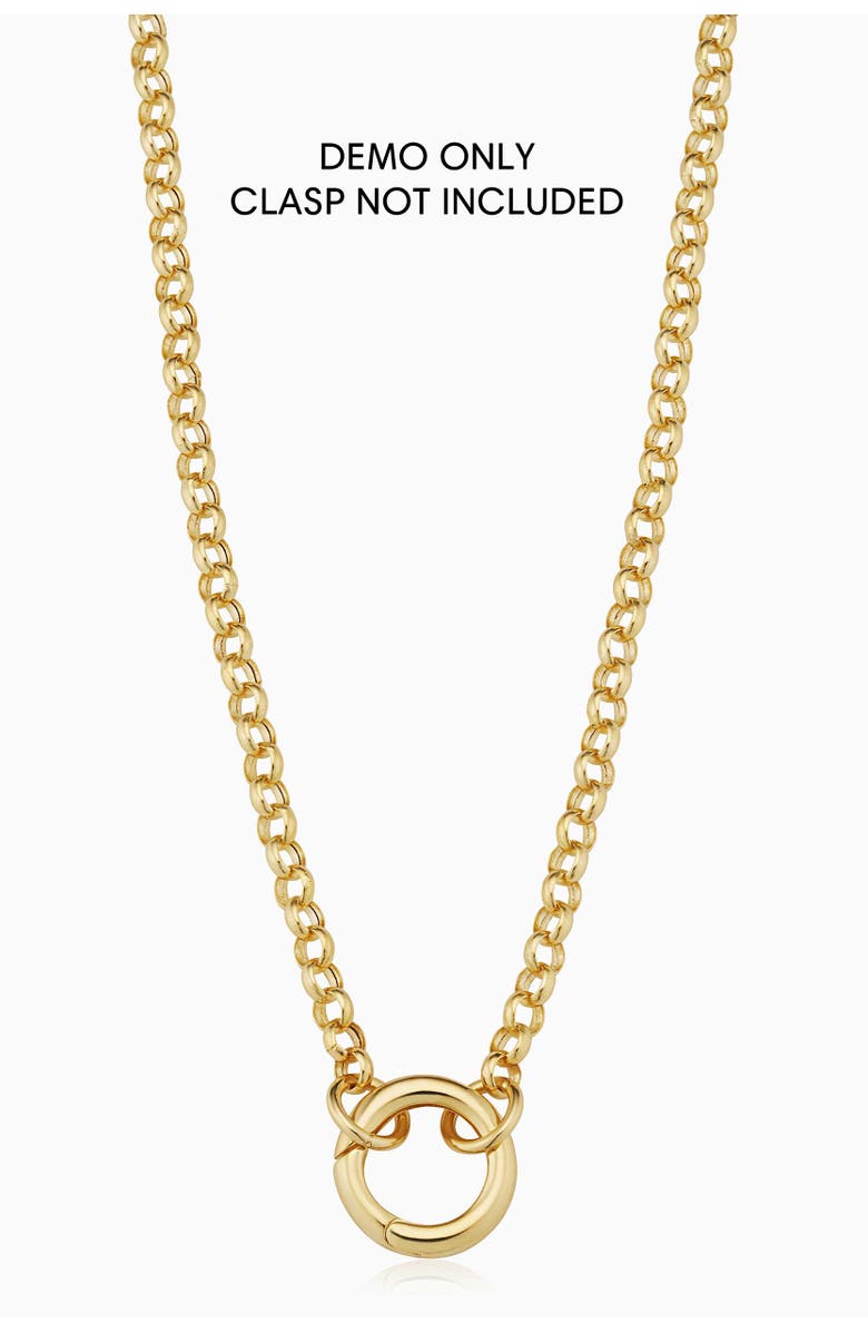 Oradina 14K Yellow Gold Rimini Rolo Split Necklace, Alternate, color, Yellow Gold