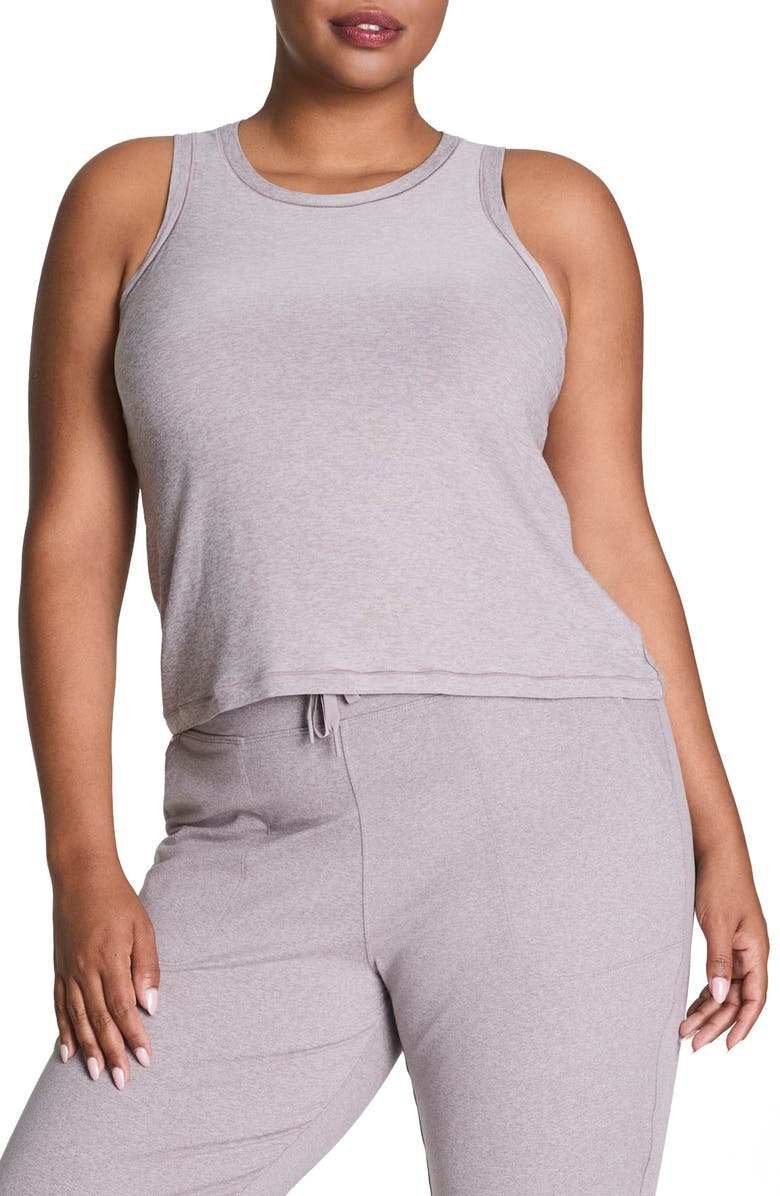 SPANX<sup>®</sup> SoftStretch Performance Tank, Main, color, Coastal Fog