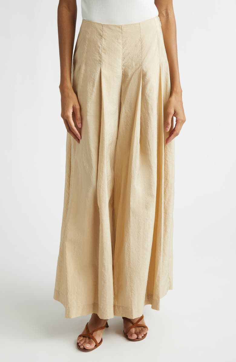 Cinq à Sept Jagger Wide Leg Pants, Main, color, Khaki