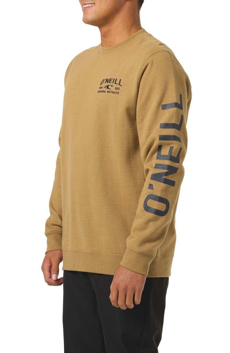 O'Neill Fifty-Two Cliffs Graphic Sweatshirt, Alternate, color, Dark Khaki