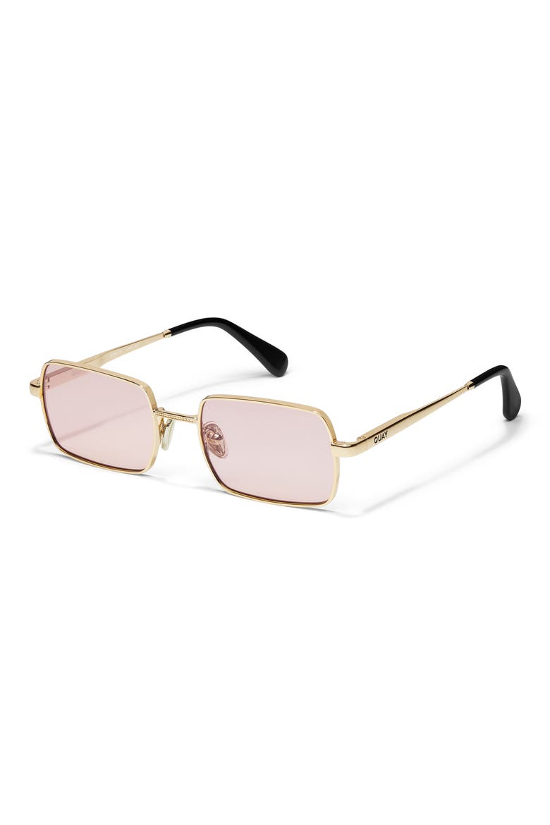 DND 55mm Square Sunglasses, Alternate, color, GOLD/ LIGHT LILAC