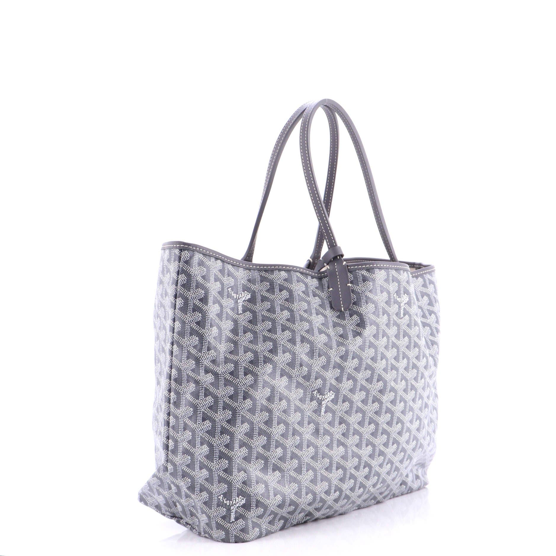 Pre-Owned Goyard Saint Louis Tote Coated Canvas PM, Alternate, color, Gray