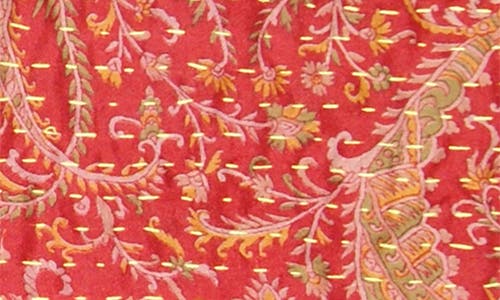 Taj Hotel Kantha Silk Blend Throw Blanket In Multi 04