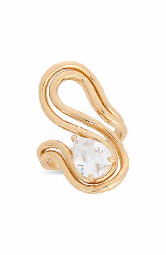 Cubic Zirconia Wavy Statement Ring