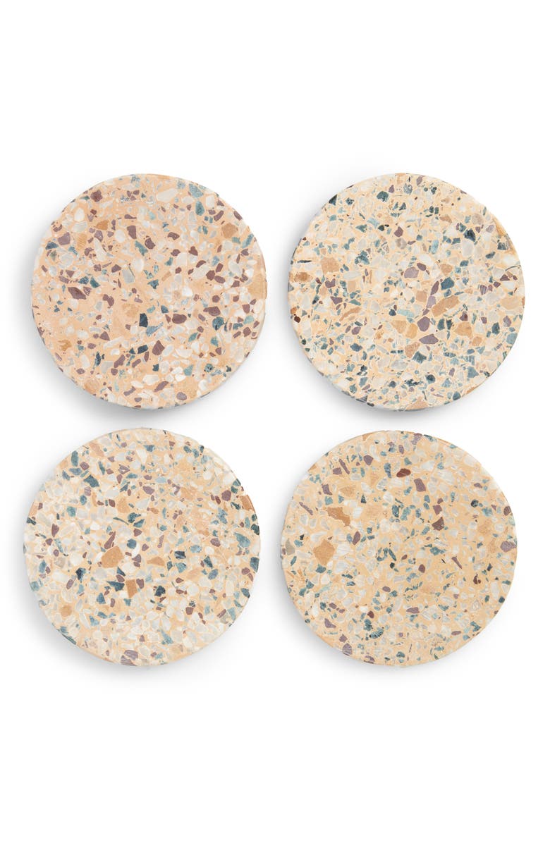 Nordstrom Set of 4 Terrazzo Coasters, Main, color,