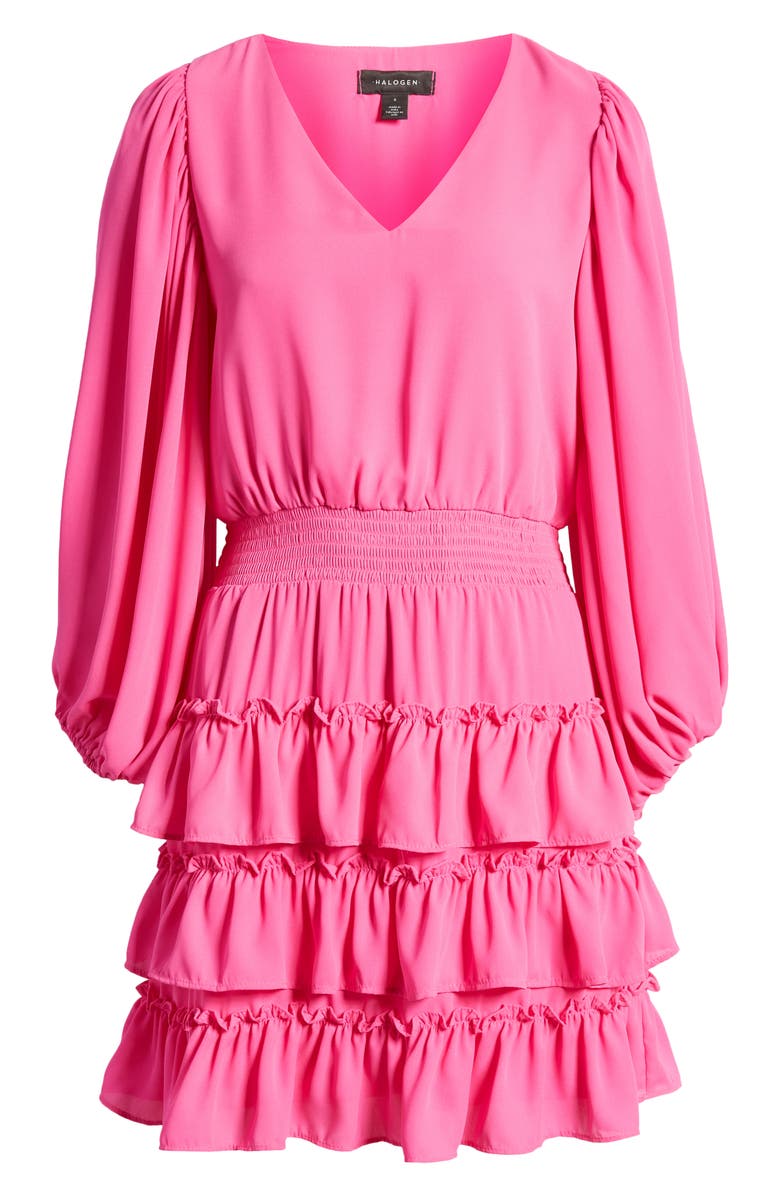 Halogen<sup>®</sup> Long Sleeve Tiered Dress, Alternate, color, 