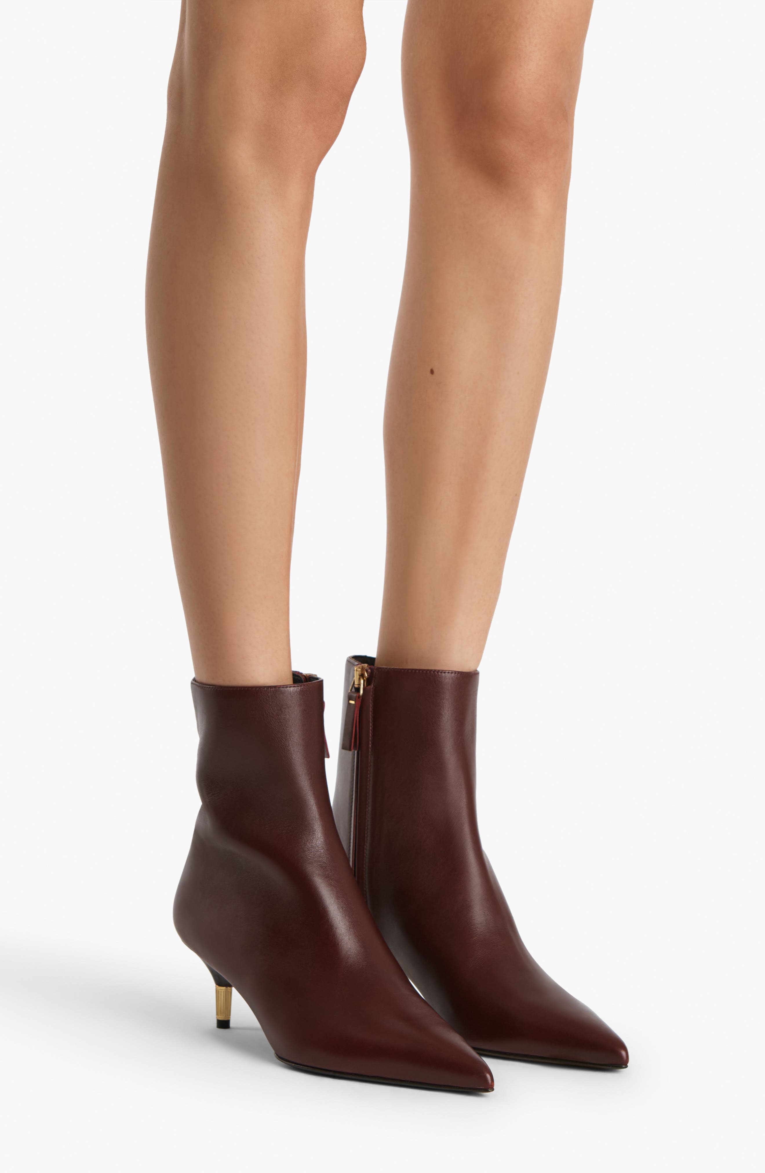 Bella Kitten Heel Ankle Boot, Alternate, color, 531 BORDEAUX