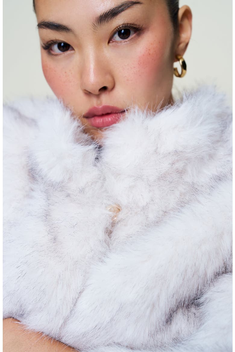 Lucienne Faux Fur Outerwear, Alternate, color, Arctic Cream