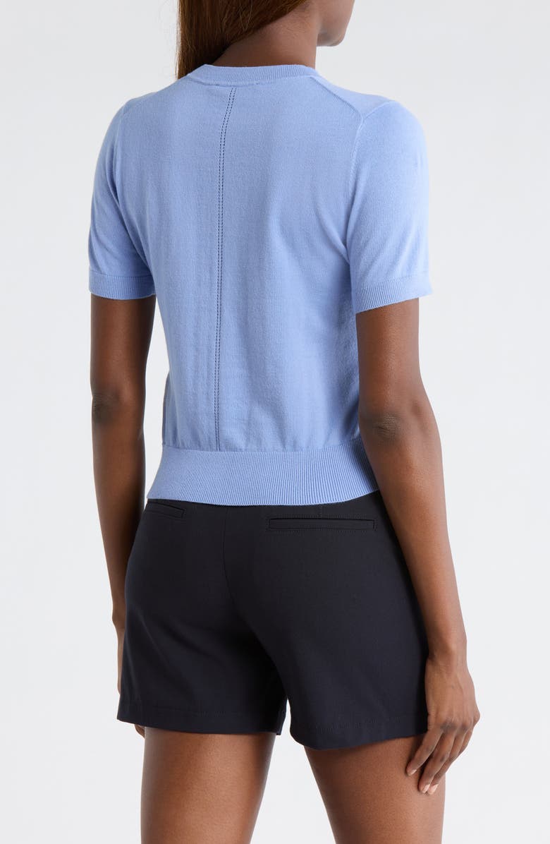 G/FORE Cooling Cotton Blend Short Sleeve Crewneck Sweater, Alternate, color, Willow