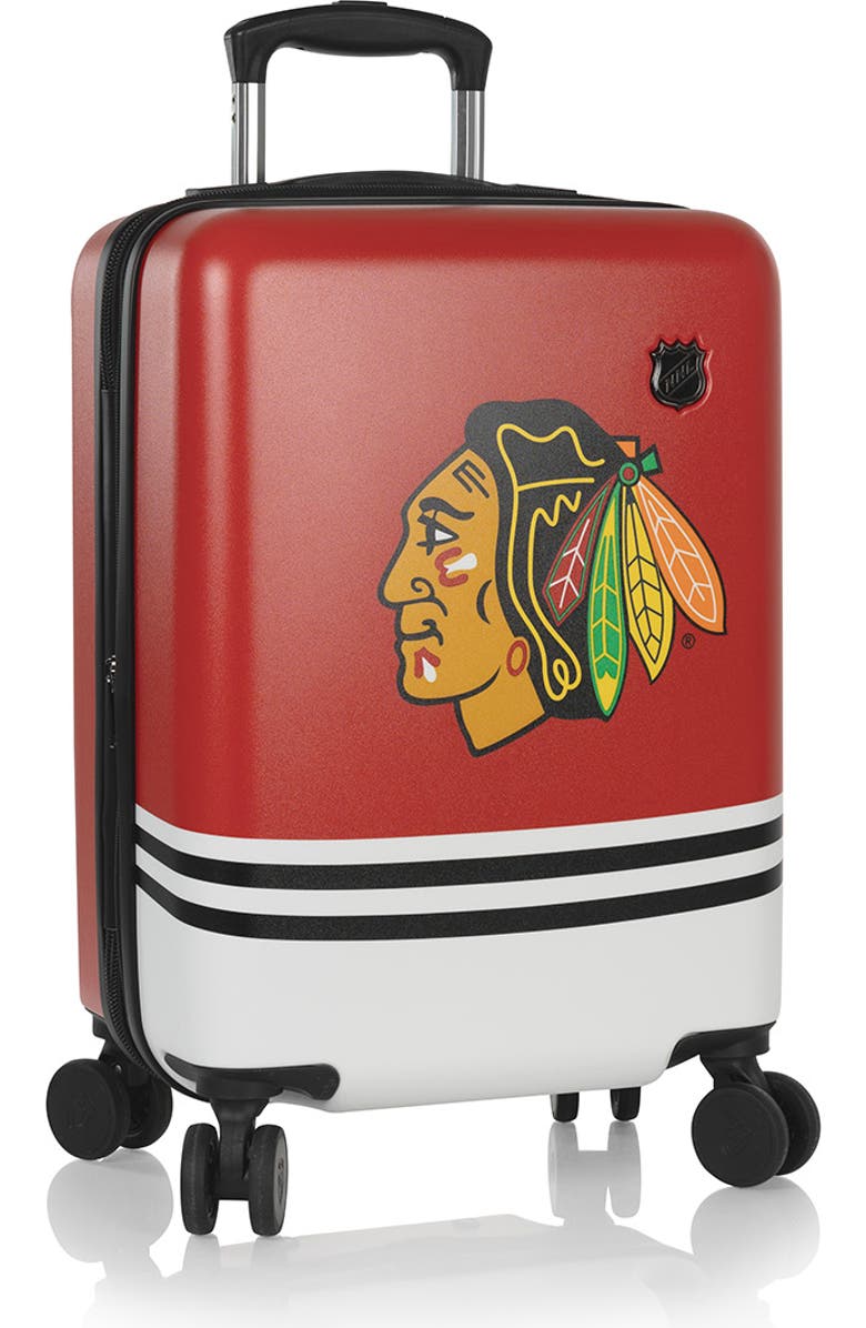 Heys NHL 21 Inch Luggage - Chicago Blackhawks, Main, color, Red
