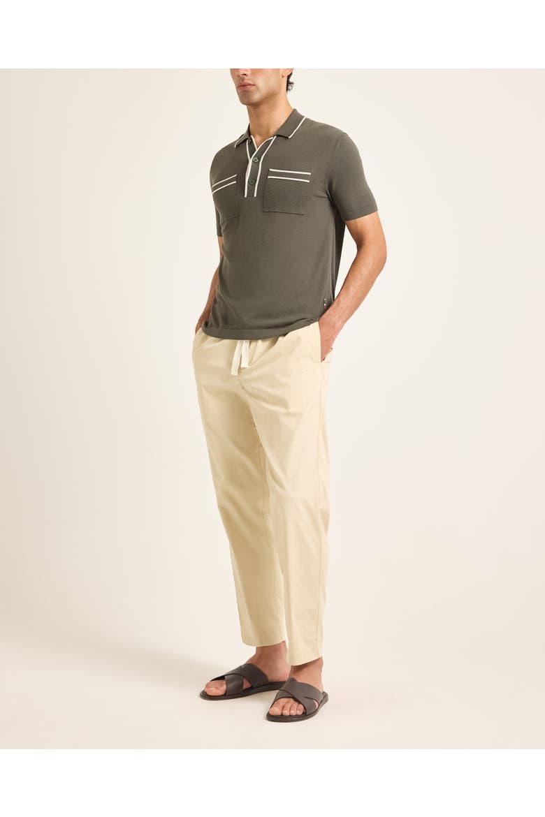 Keeling Tailored-Fit Polo Shirt, Alternate, color, HERBAL GREEN/CASHEW