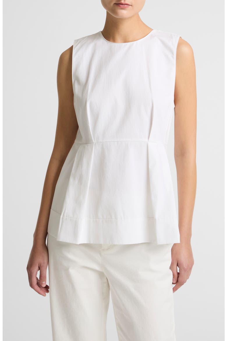 Paneled Sleeveless Top, Main, color, OPTIC WHITE