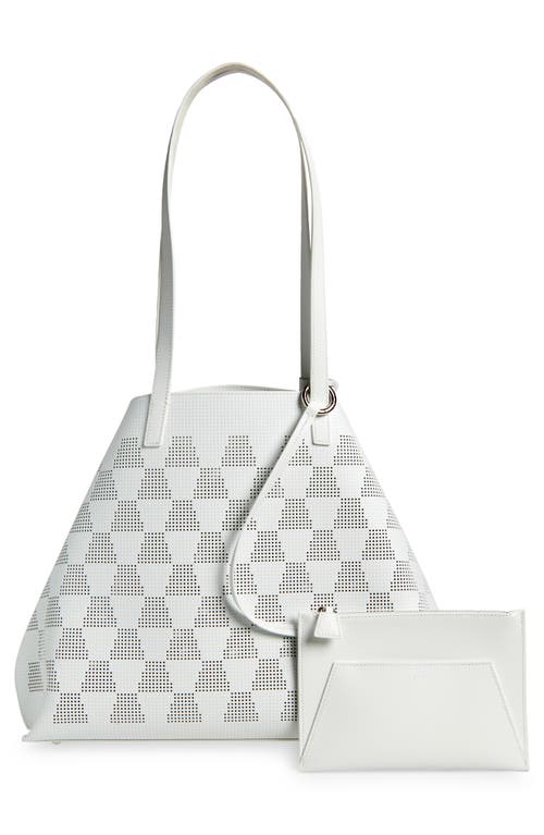 AKRIS AKRIS MEDIUM AI PERFORATED LEATHER TOTE