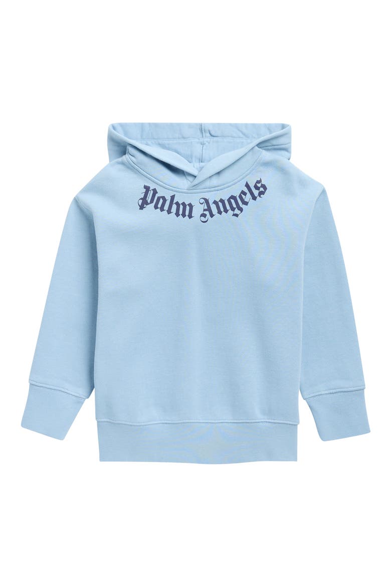 Kids' Logo Hoodie, Main, color, LIGHT BLUE - BLACK