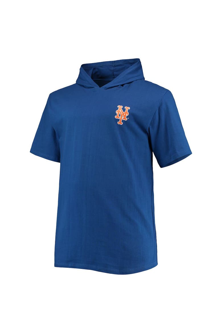 Men's Royal New York Mets Big & Tall Jersey Short Sleeve Pullover Hoodie T-Shirt, Alternate, color, Royal